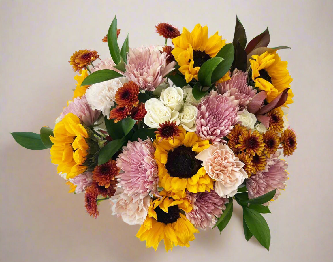 Blushing fall bouquet large