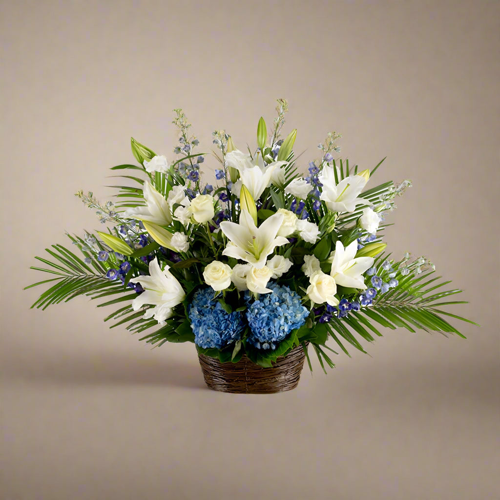 Healing tears basket arrangement