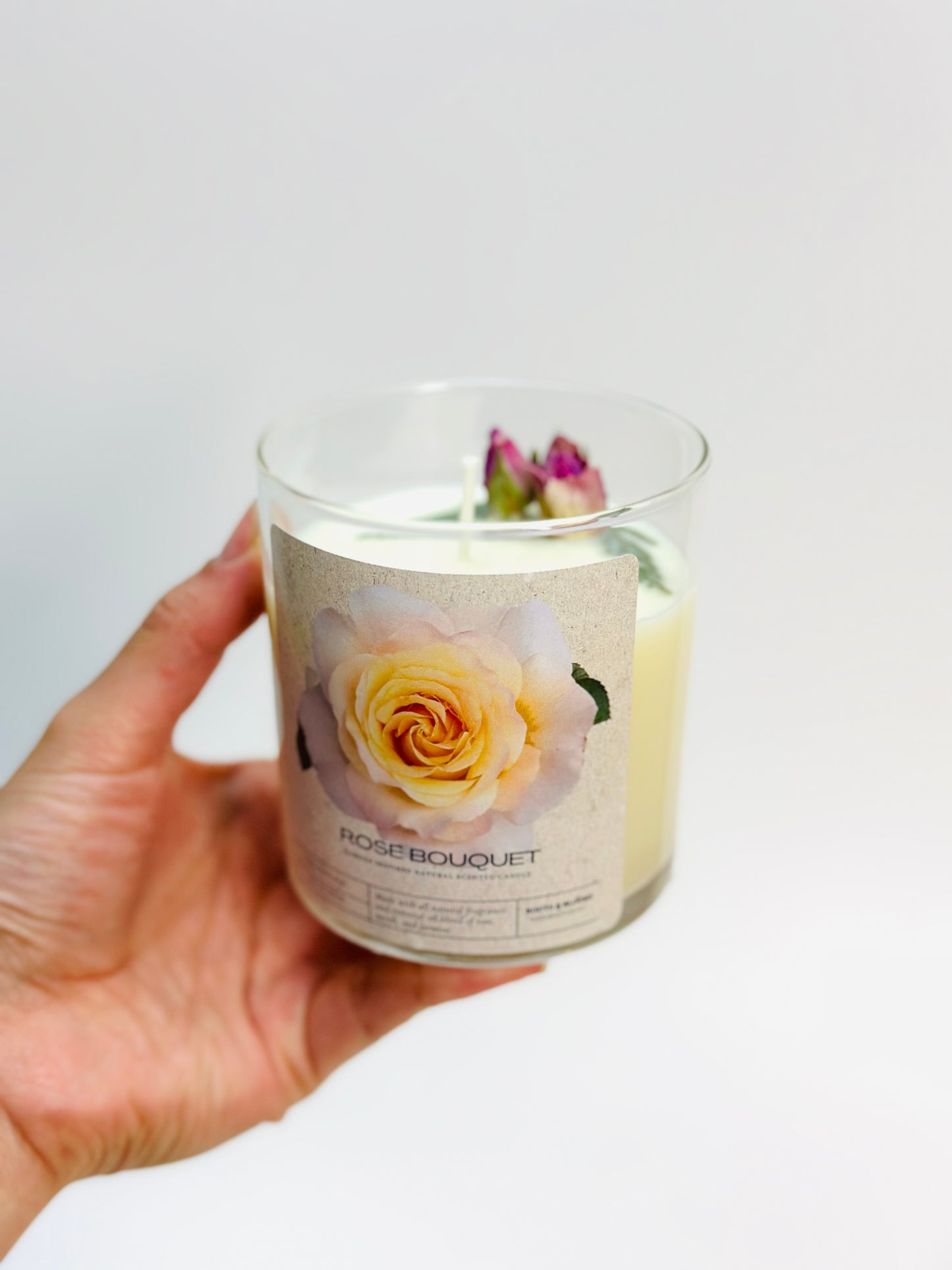 Nature inspired scented candle