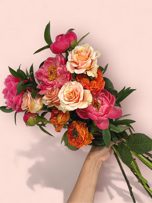 Popping Peonies bouquet