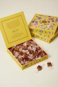 Bitten Peach Caramels in Floral Gift Box