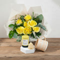 Lemon yellow rose set