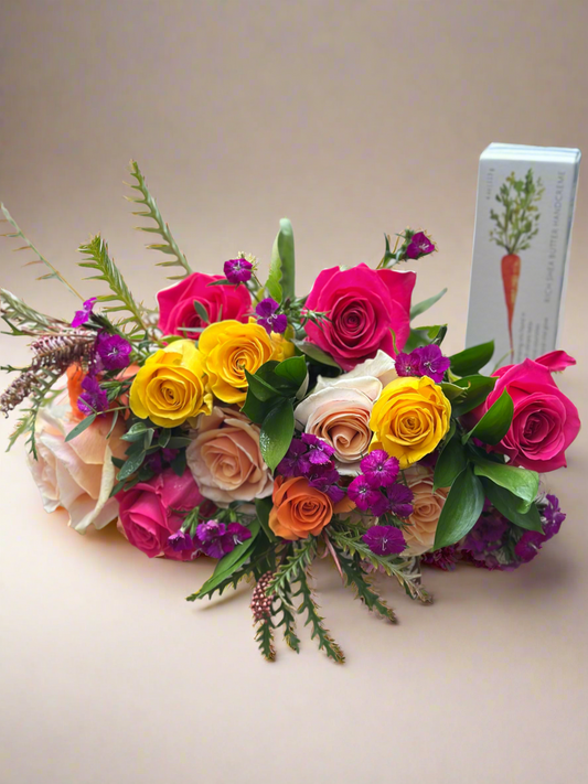 Bright roses gift