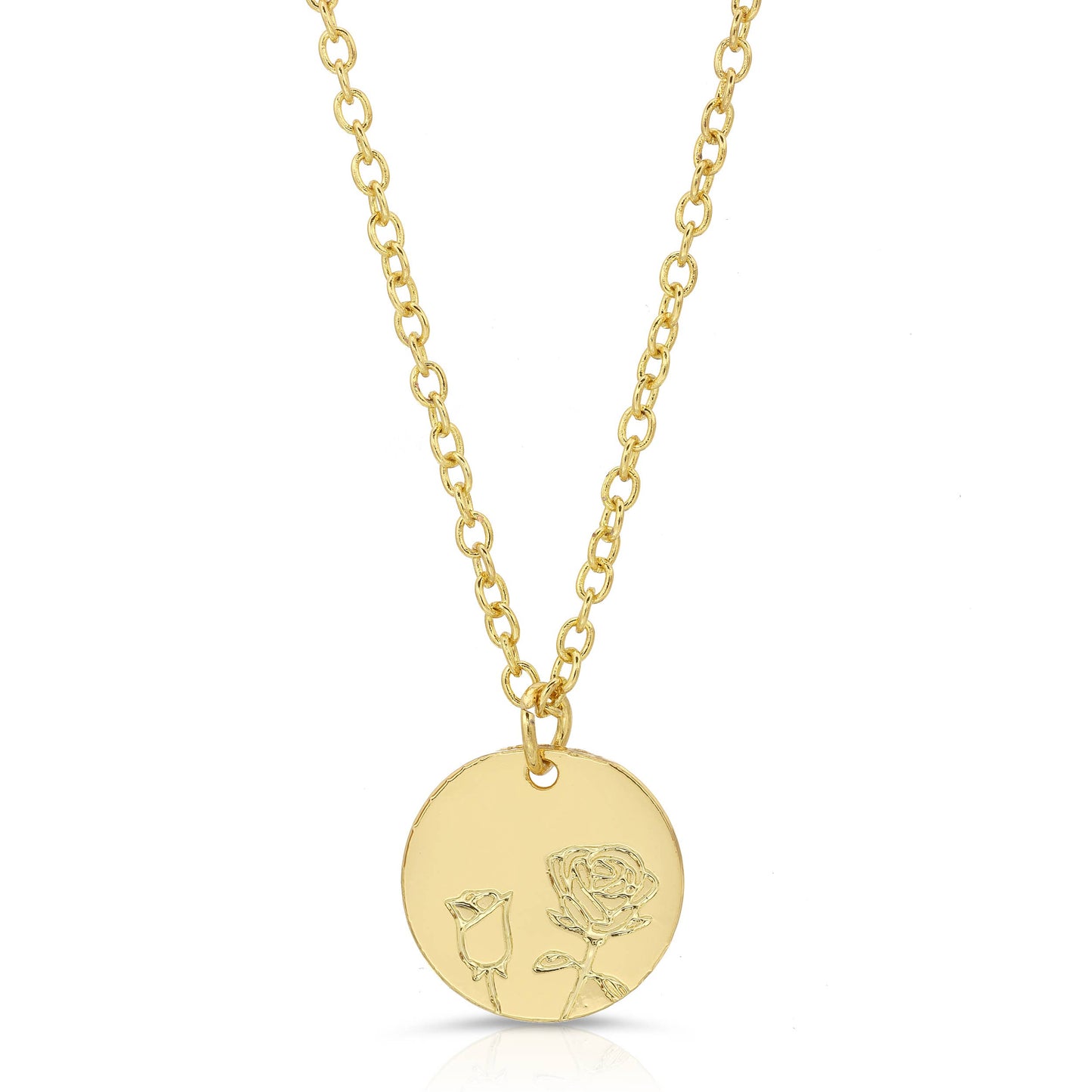 Rose flower necklace - Symbol of happiness