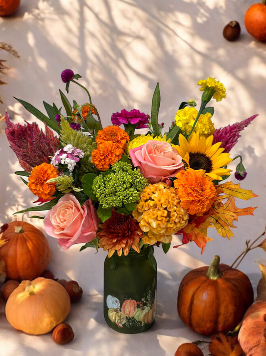 Fall garden bouquet