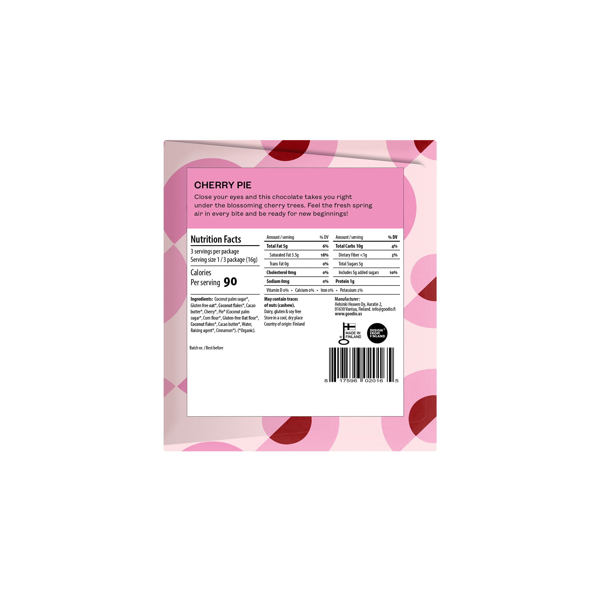 Cherry Pie Organic White Chocolate