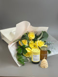 Lemon yellow rose set