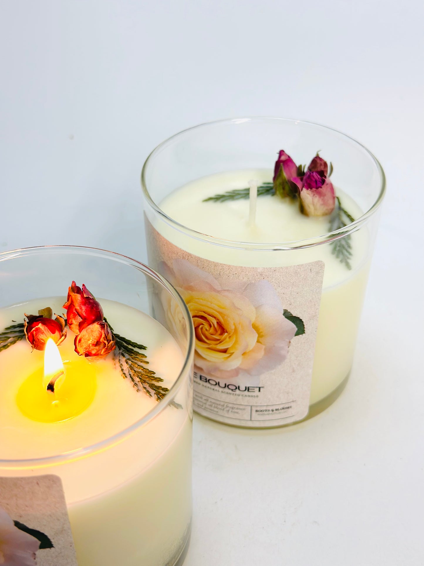 Nature inspired scented candle