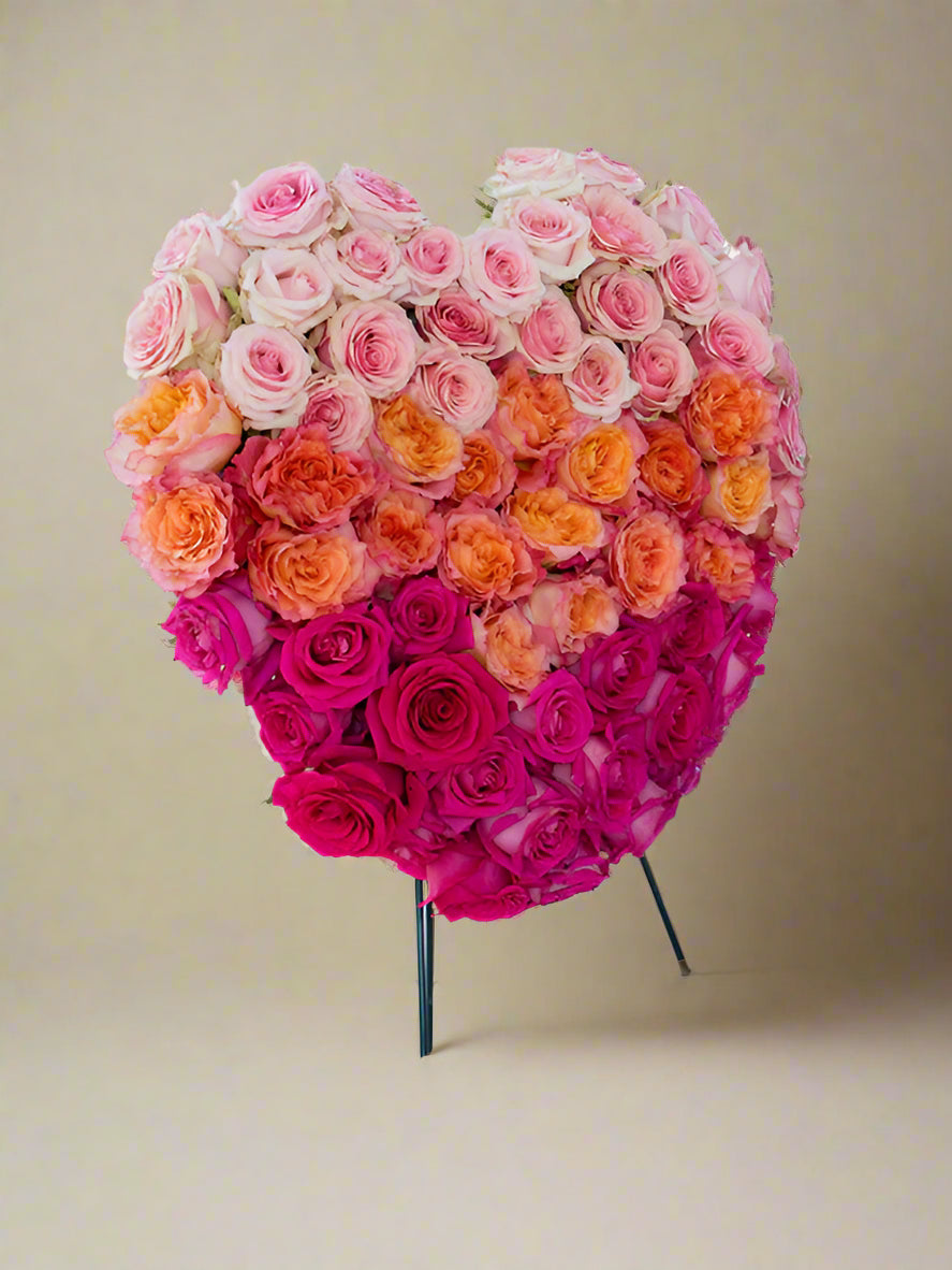 Vibrant memory heart small