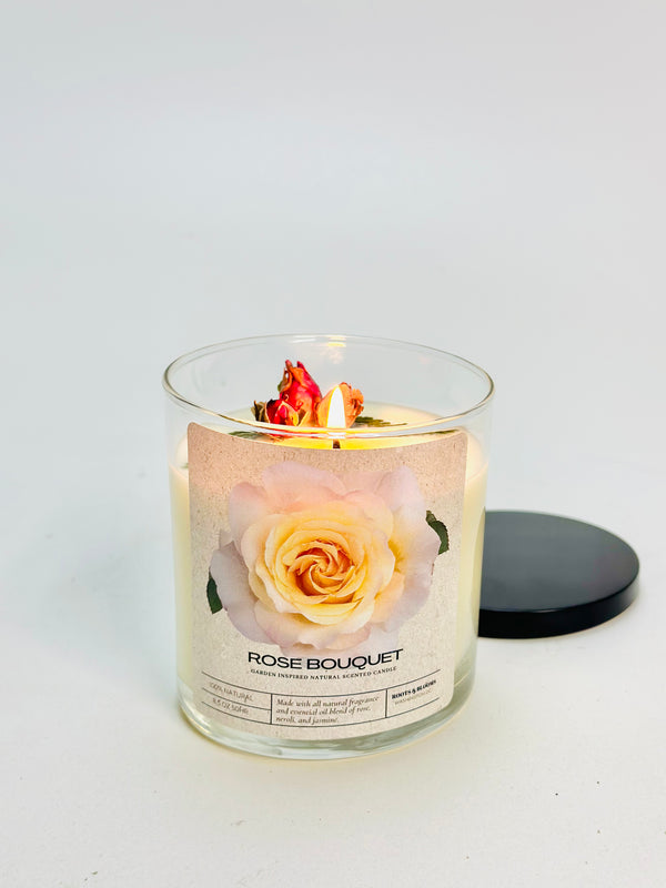 Nature inspired scented candle