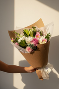 Pink chiffon bouquet