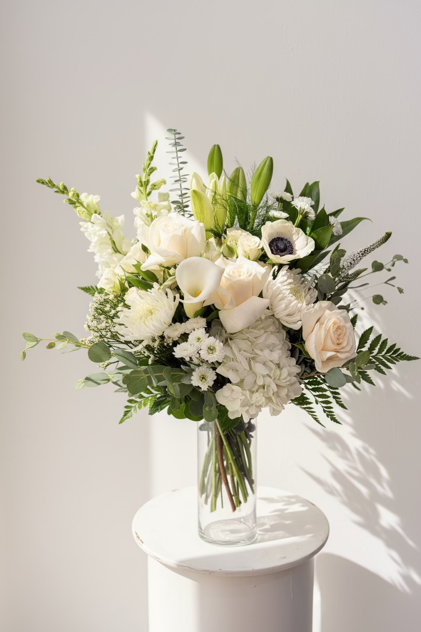 Ivory glow bouquet