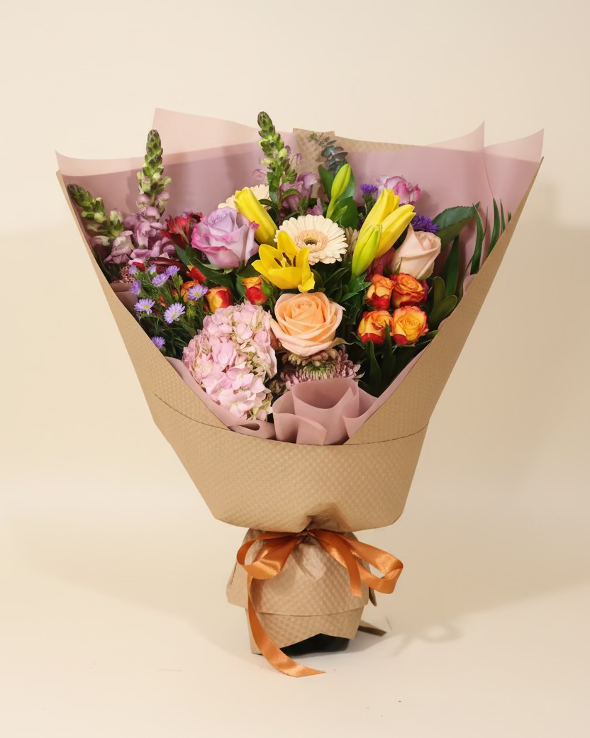 Pastel garden bouquet
