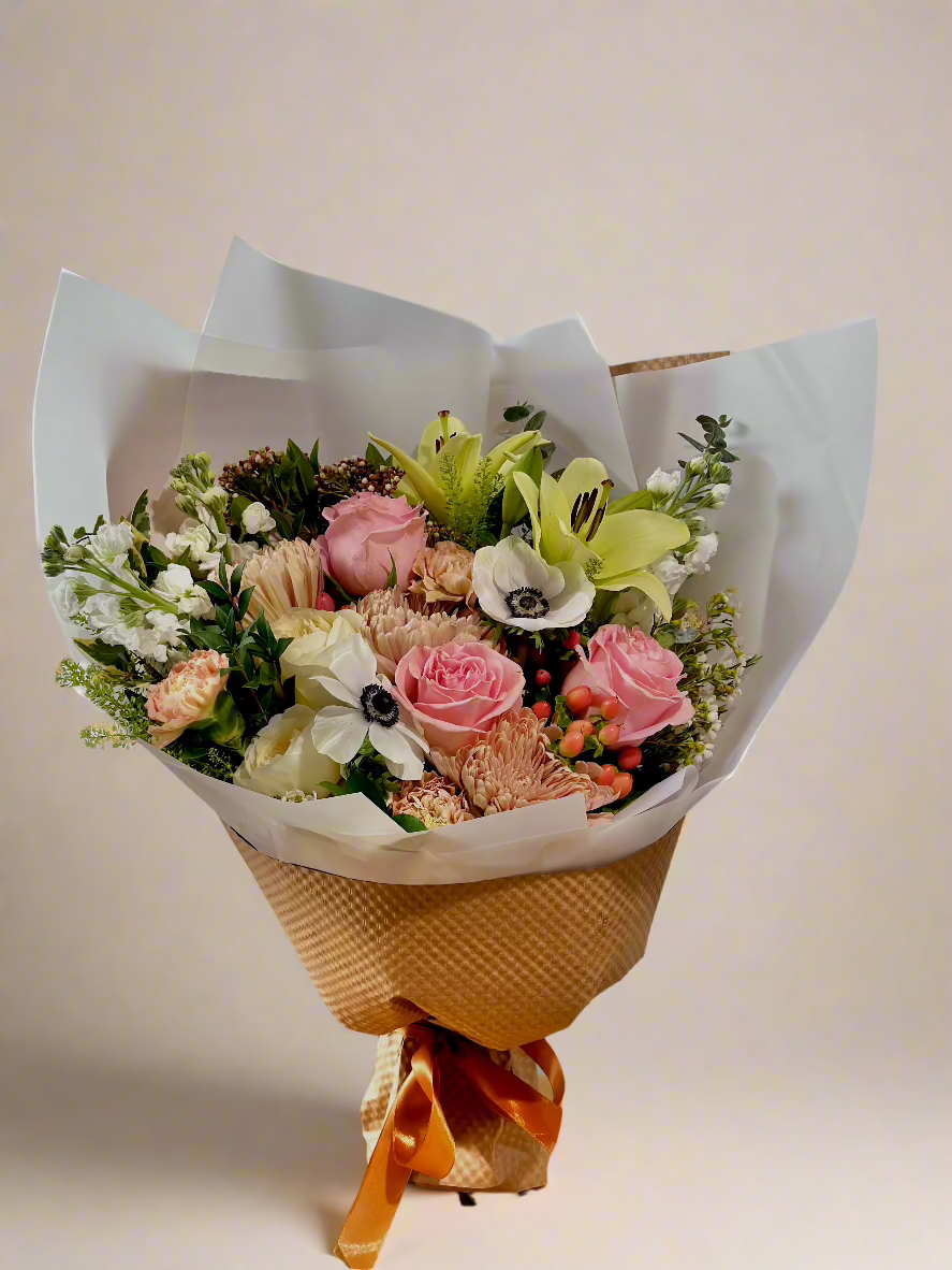 Blush Roselily bouquet