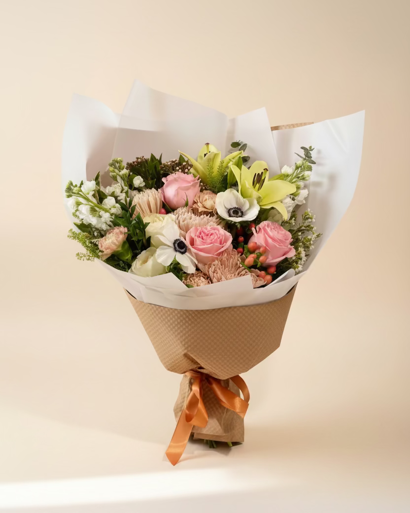 Blush Roselily bouquet