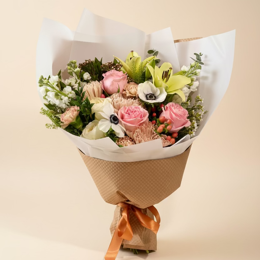 Blush Roselily bouquet