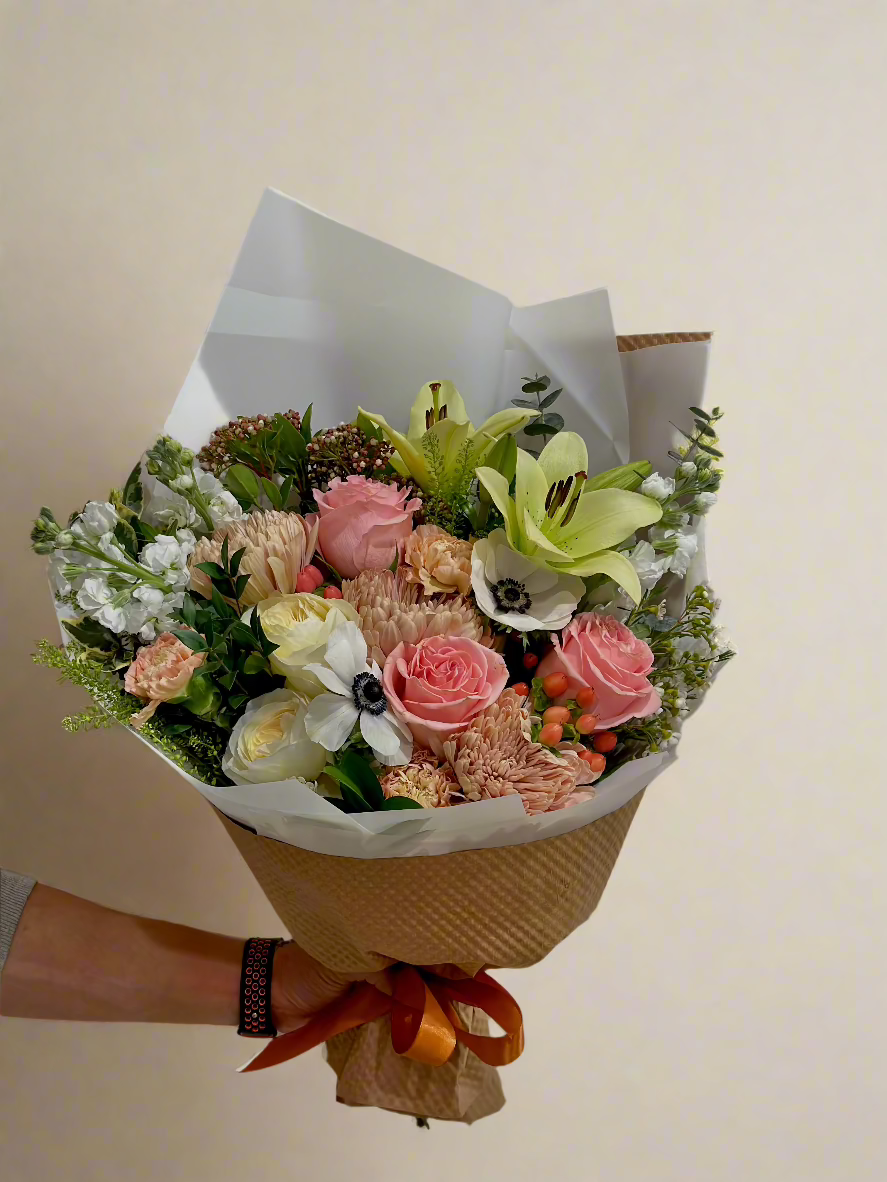 Blush Roselily bouquet