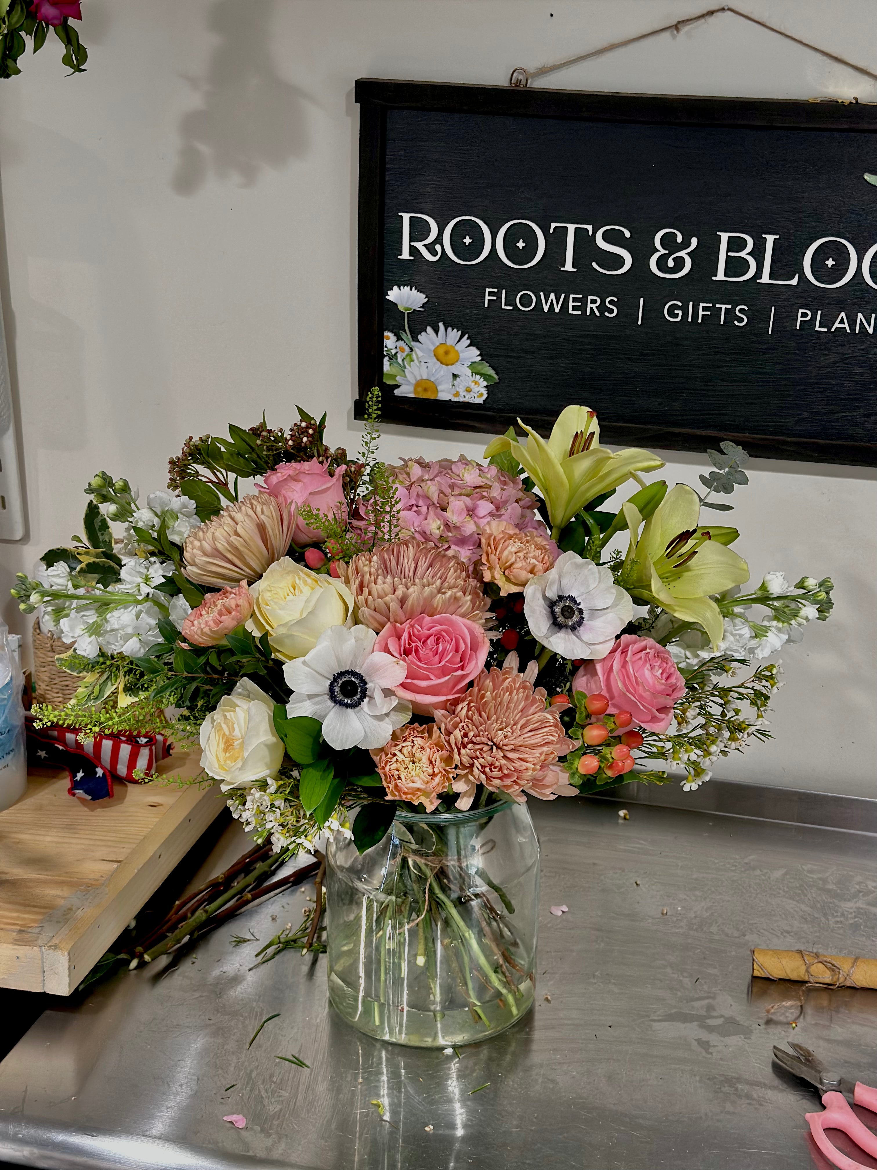 Blush Roselily bouquet