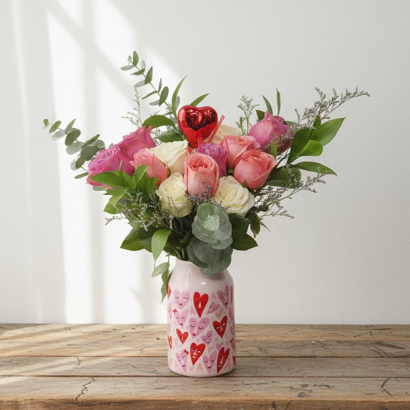 Sweet heart bouquet wrap