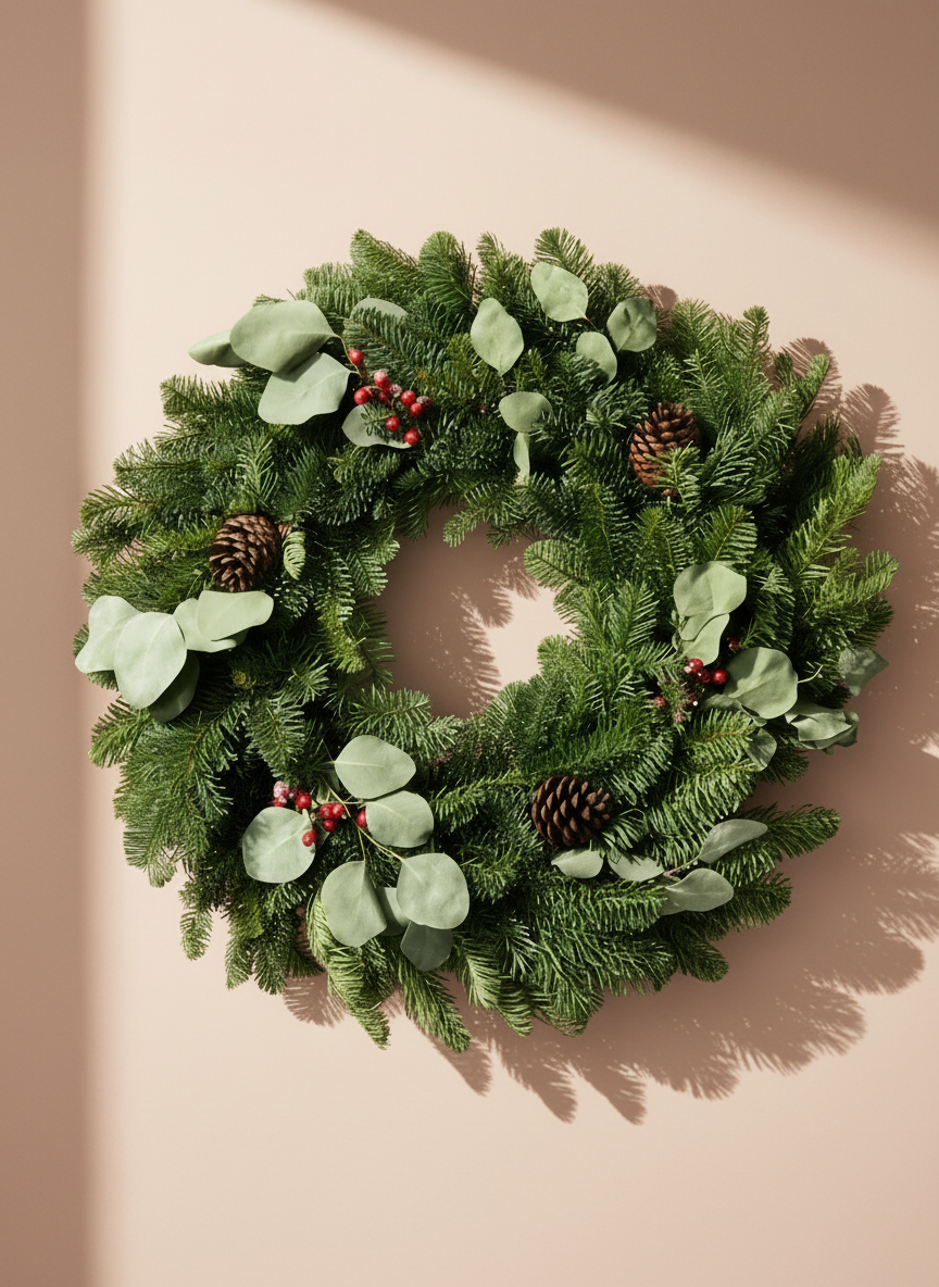 Classic Winter green wreath