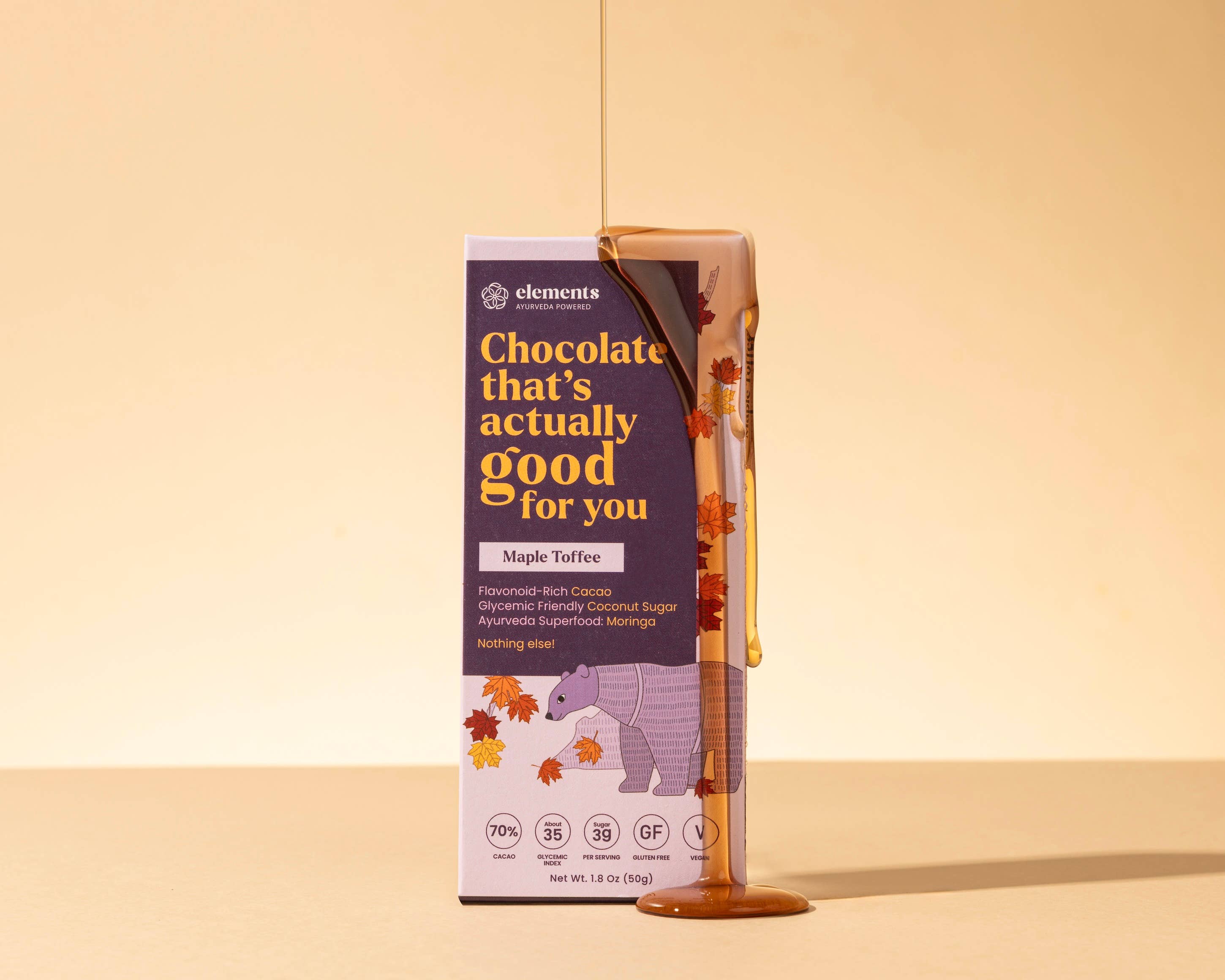 Maple Toffee 70% Dark Chocolate