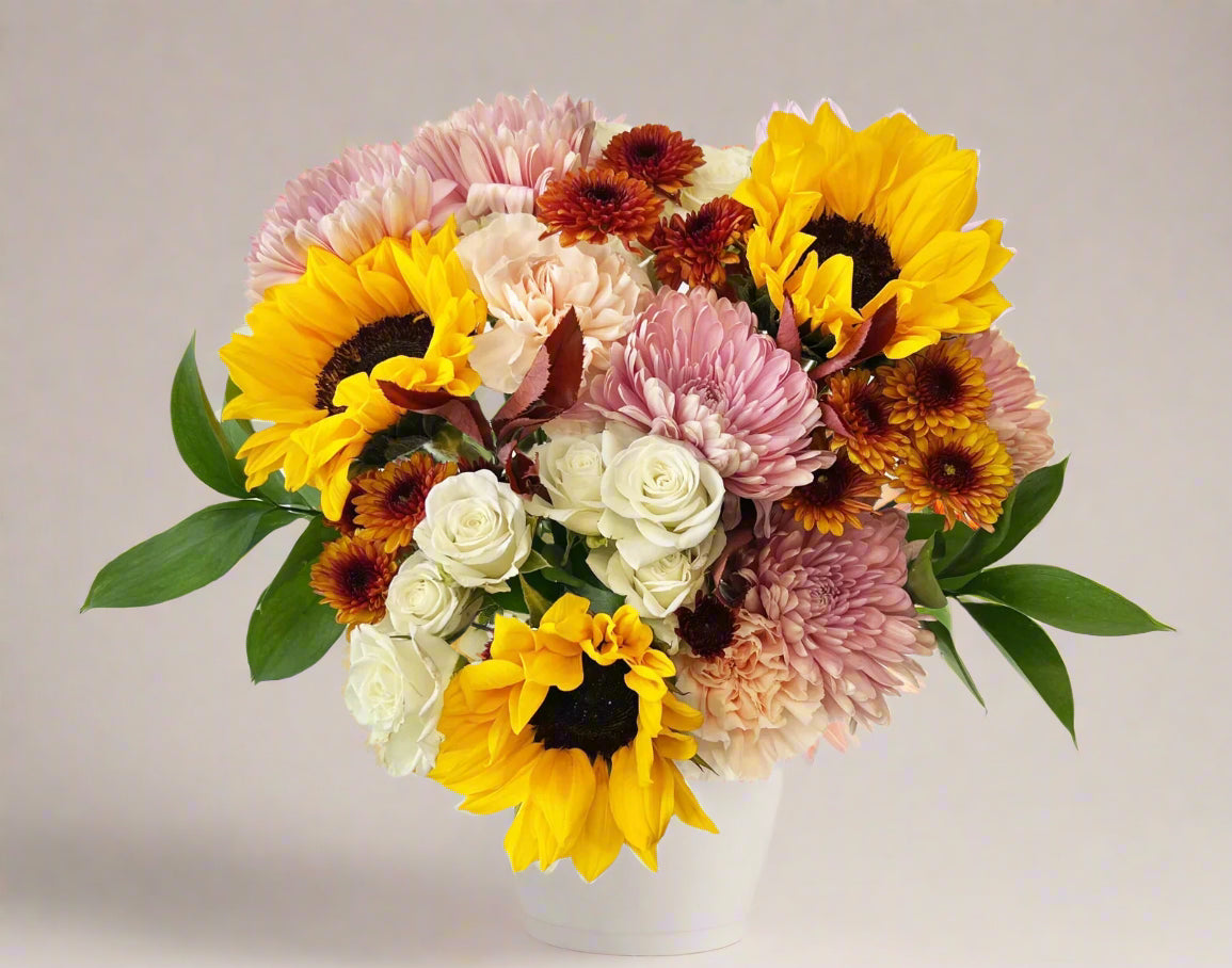 Blushing fall bouquet
