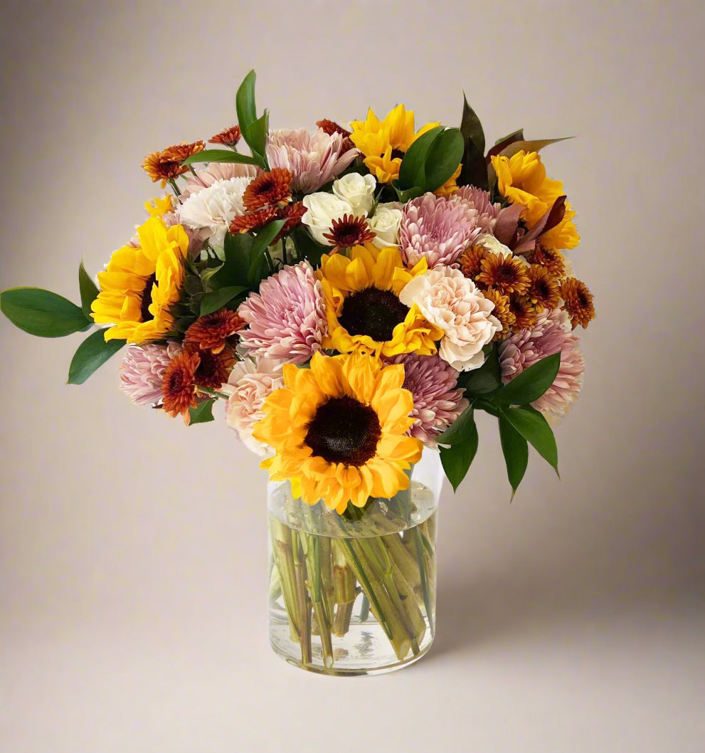 Blushing fall bouquet large