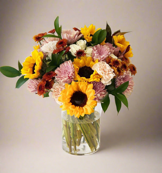 Blushing fall bouquet large