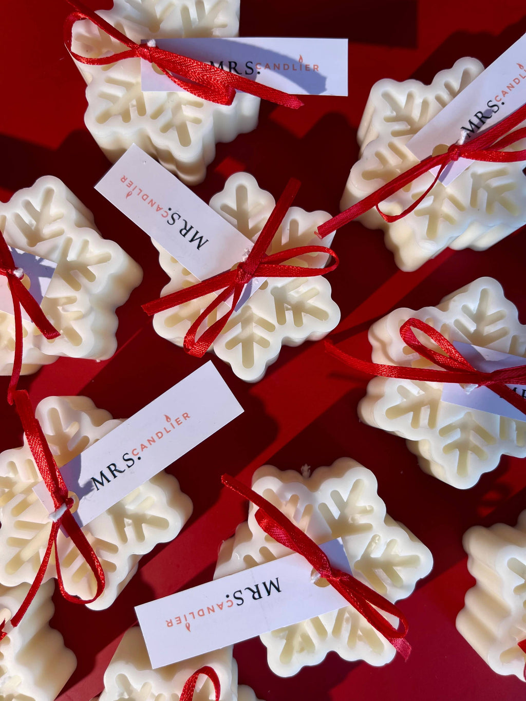 Snowflake Natural Soy Pillar Wax Decorative Candle