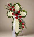 White and red standing cross