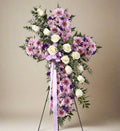 Lavender standing cross
