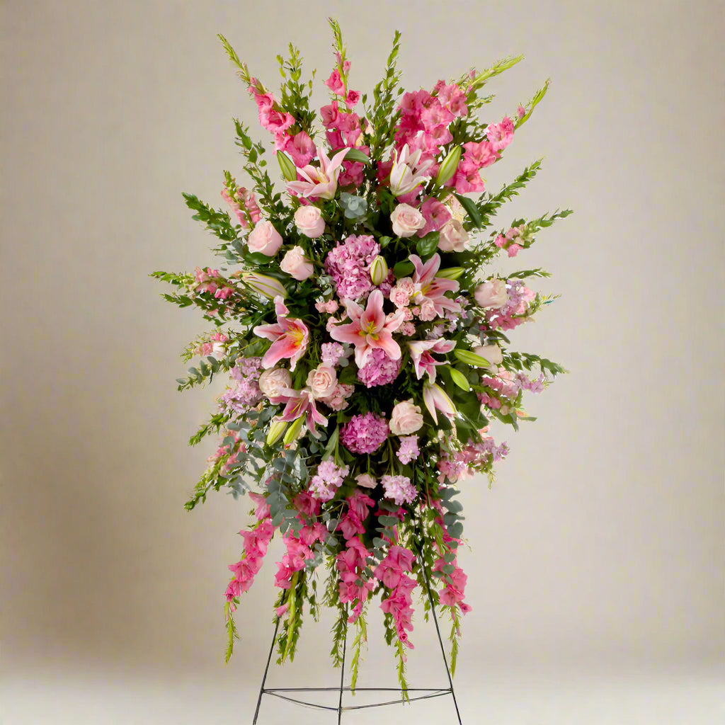 Pink spray tribute large