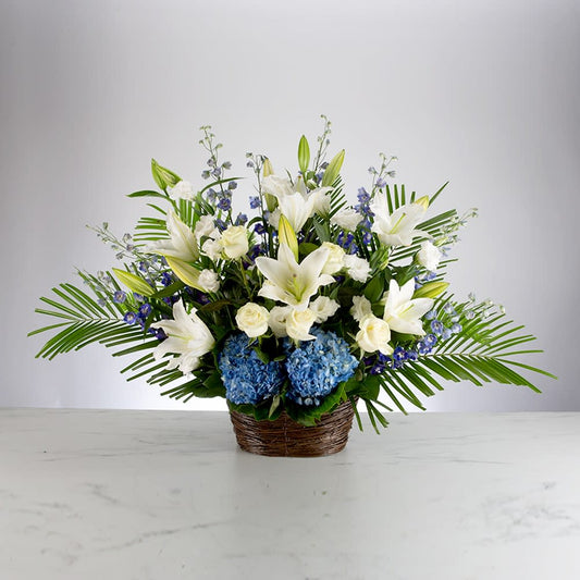 Healing tears basket arrangement