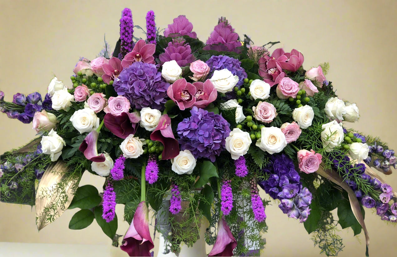 Rest in peace casket spray