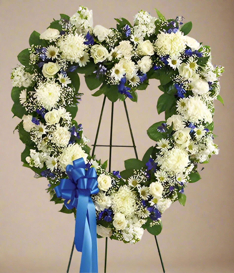 Open heart in flowers large